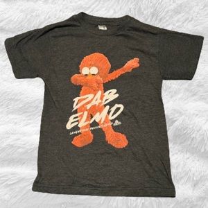 Sesame Place Elmo shirt, gray, size small